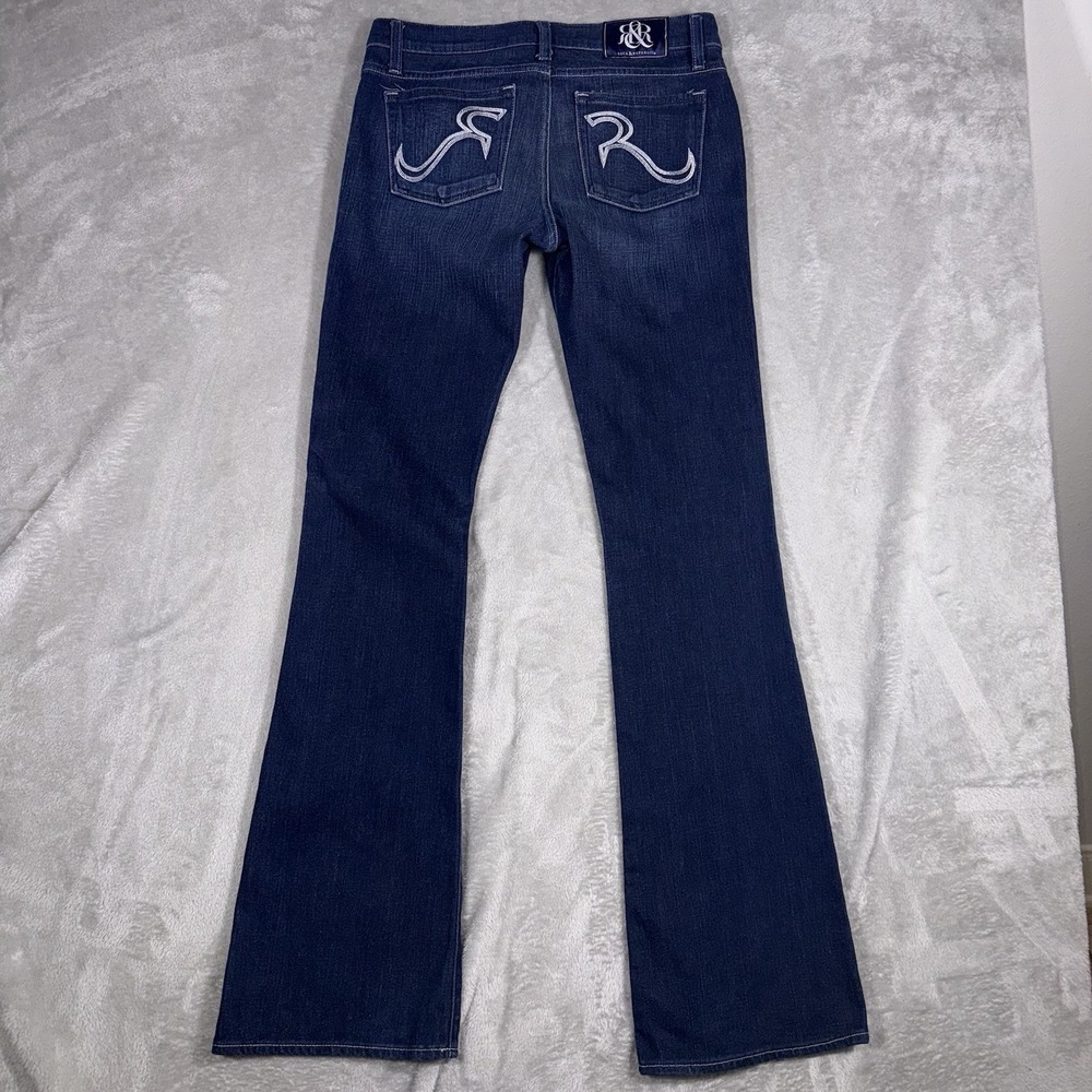Rock & Republic Kasandra Jeans Size 29x35 Dark Low Rise Bootcut Classic - Picture 1 of 14